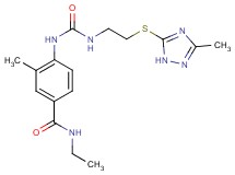 N-ethyl-3-methyl-4-{[({2-[(3-methyl-1H-1,2,4-triazol-5-yl)thio]ethyl}amino)carbonyl]amino}benzamide