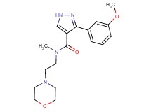 3-(3-methoxyphenyl)-N-methyl-N-(2-morpholin-4-ylethyl)-1H-pyrazole-4-carboxamide
