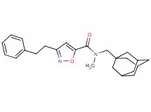 N-(1-adamantylmethyl)-N-methyl-3-(2-phenylethyl)-5-isoxazolecarboxamide