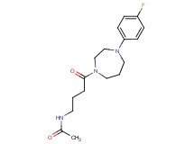 N-{4-[4-(4-fluorophenyl)-1,4-diazepan-1-yl]-4-oxobutyl}acetamide