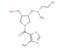 2-[({(3R*,4R*)-4-(hydroxymethyl)-1-[(4-methyl-1,3-oxazol-5-yl)carbonyl]-3-pyrrolidinyl}methyl)(methyl)amino]ethanol