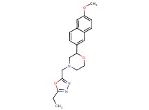 4-[(5-ethyl-1,3,4-oxadiazol-2-yl)methyl]-2-(6-methoxy-2-naphthyl)morpholine