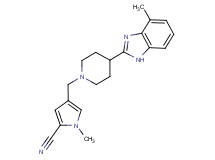 1-methyl-4-{[4-(4-methyl-1H-benzimidazol-2-yl)-1-piperidinyl]methyl}-1H-pyrrole-2-carbonitrile