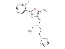 N-ethyl-N-{[2-(2-fluorophenyl)-5-methyl-1,3-oxazol-4-yl]methyl}-2-(1H-pyrazol-1-yl)ethanamine