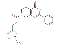7-[3-(5-methyl-1H-1,2,4-triazol-3-yl)propanoyl]-2-phenyl-5,6,7,8-tetrahydropyrido[3,4-d]pyrimidin-4(3H)-one