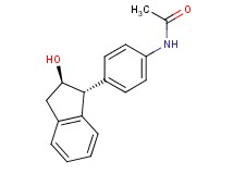 N-{4-[(1R*,2R*)-2-hydroxy-2,3-dihydro-1H-inden-1-yl]phenyl}acetamide