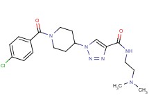 1-[1-(4-chlorobenzoyl)-4-piperidinyl]-N-[2-(dimethylamino)ethyl]-1H-1,2,3-triazole-4-carboxamide