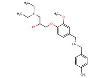 1-(diethylamino)-3-(2-methoxy-4-{[(4-methylbenzyl)amino]methyl}phenoxy)-2-propanol