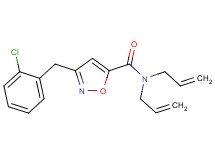 N,N-diallyl-3-(2-chlorobenzyl)-5-isoxazolecarboxamide