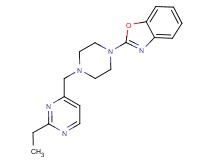 2-{4-[(2-ethylpyrimidin-4-yl)methyl]piperazin-1-yl}-1,3-benzoxazole