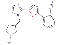 2-(5-{1-[(1-methylpyrrolidin-3-yl)methyl]-1H-imidazol-2-yl}-2-furyl)benzonitrile