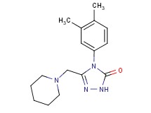 4-(3,4-dimethylphenyl)-5-(piperidin-1-ylmethyl)-2,4-dihydro-3H-1,2,4-triazol-3-one