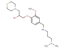 1-[4-({[3-(dimethylamino)propyl]amino}methyl)-2-methoxyphenoxy]-3-(4-thiomorpholinyl)-2-propanol