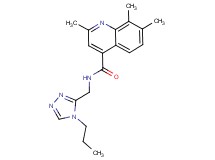 2,7,8-trimethyl-N-[(4-propyl-4H-1,2,4-triazol-3-yl)methyl]quinoline-4-carboxamide