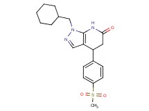 1-(cyclohexylmethyl)-4-[4-(methylsulfonyl)phenyl]-1,4,5,7-tetrahydro-6H-pyrazolo[3,4-b]pyridin-6-one