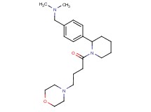 N,N-dimethyl-1-(4-{1-[4-(4-morpholinyl)butanoyl]-2-piperidinyl}phenyl)methanamine
