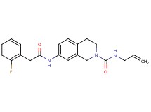 N-allyl-7-{[(2-fluorophenyl)acetyl]amino}-3,4-dihydro-2(1H)-isoquinolinecarboxamide