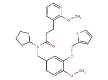 N-cyclopentyl-3-(2-methoxyphenyl)-N-[4-methoxy-3-(2-thienylmethoxy)benzyl]propanamide