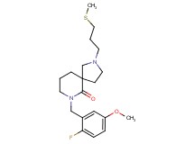 7-(2-fluoro-5-methoxybenzyl)-2-[3-(methylthio)propyl]-2,7-diazaspiro[4.5]decan-6-one