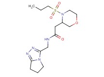 N-(6,7-dihydro-5H-pyrrolo[2,1-c][1,2,4]triazol-3-ylmethyl)-2-[4-(propylsulfonyl)-3-morpholinyl]acetamide