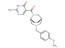 5-{[(1S*,5R*)-3-(4-methoxybenzyl)-3,6-diazabicyclo[3.2.2]non-6-yl]carbonyl}-2-methylpyrimidin-4(3H)-one