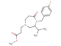 methyl 3-[4-(4-fluorobenzyl)-3-isopropyl-5-oxo-1,4-diazepan-1-yl]propanoate