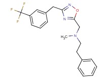 N-methyl-2-phenyl-N-({3-[3-(trifluoromethyl)benzyl]-1,2,4-oxadiazol-5-yl}methyl)ethanamine