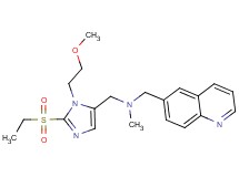 1-[2-(ethylsulfonyl)-1-(2-methoxyethyl)-1H-imidazol-5-yl]-N-methyl-N-(6-quinolinylmethyl)methanamine