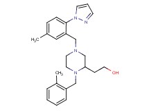 2-{1-(2-methylbenzyl)-4-[5-methyl-2-(1H-pyrazol-1-yl)benzyl]-2-piperazinyl}ethanol