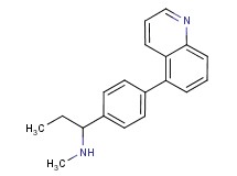 N-methyl-1-(4-quinolin-5-ylphenyl)propan-1-amine