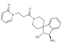 1-{3-[(2R*,3R*)-3-amino-2-hydroxy-2,3-dihydro-1'H-spiro[indene-1,4'-piperidin]-1'-yl]-3-oxopropyl}-2(1H)-pyridinone