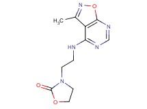 3-{2-[(3-methylisoxazolo[5,4-d]pyrimidin-4-yl)amino]ethyl}-1,3-oxazolidin-2-one