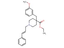 ethyl 4-(3-methoxybenzyl)-1-[(2E)-3-phenyl-2-propen-1-yl]-4-piperidinecarboxylate