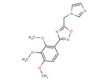 5-(1H-imidazol-1-ylmethyl)-3-(2,3,4-trimethoxyphenyl)-1,2,4-oxadiazole