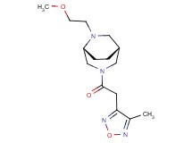 (1R*,5R*)-6-(2-methoxyethyl)-3-[(4-methyl-1,2,5-oxadiazol-3-yl)acetyl]-3,6-diazabicyclo[3.2.2]nonane