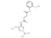 N-[(3S*,4S*)-1-isopropyl-4-methoxypyrrolidin-3-yl]-N'-[2-(methylthio)phenyl]succinamide