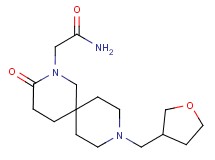 2-[3-oxo-9-(tetrahydro-3-furanylmethyl)-2,9-diazaspiro[5.5]undec-2-yl]acetamide