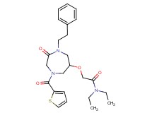 N,N-diethyl-2-{[2-oxo-1-(2-phenylethyl)-4-(2-thienylcarbonyl)-1,4-diazepan-6-yl]oxy}acetamide