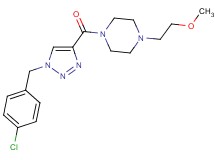 1-{[1-(4-chlorobenzyl)-1H-1,2,3-triazol-4-yl]carbonyl}-4-(2-methoxyethyl)piperazine