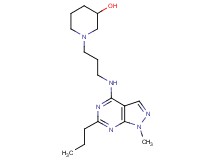 1-{3-[(1-methyl-6-propyl-1H-pyrazolo[3,4-d]pyrimidin-4-yl)amino]propyl}-3-piperidinol