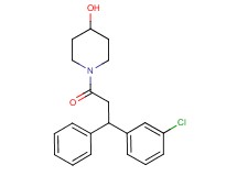 1-[3-(3-chlorophenyl)-3-phenylpropanoyl]-4-piperidinol