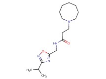 3-azocan-1-yl-N-[(3-isopropyl-1,2,4-oxadiazol-5-yl)methyl]propanamide