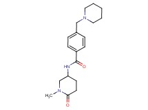 N-(1-methyl-6-oxo-3-piperidinyl)-4-(1-piperidinylmethyl)benzamide