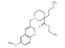 ethyl 1-[(6-methoxy-2H-chromen-3-yl)methyl]-3-(2-methoxyethyl)-3-piperidinecarboxylate