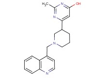 2-methyl-6-[1-(4-quinolinylmethyl)-3-piperidinyl]-4-pyrimidinol