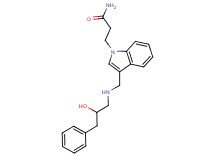 3-(3-{[(2-hydroxy-3-phenylpropyl)amino]methyl}-1H-indol-1-yl)propanamide