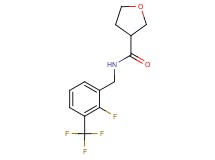 N-[2-fluoro-3-(trifluoromethyl)benzyl]tetrahydrofuran-3-carboxamide