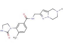 4-methyl-3-(2-oxo-1-imidazolidinyl)-N-(4,5,6,7-tetrahydropyrazolo[1,5-a]pyrazin-2-ylmethyl)benzamide hydrochloride