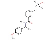 3-(3-hydroxy-3-methylbutyl)-N-[1-(4-methoxyphenyl)ethyl]-N-methylbenzamide