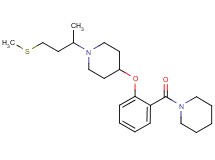 1-[1-methyl-3-(methylthio)propyl]-4-[2-(1-piperidinylcarbonyl)phenoxy]piperidine